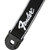 Fender Quick Grip Locking Ends Guitar Strap, Black and White Running Logo (099-0629-008)