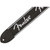 Fender Running Spaghetti Logo Guitar Strap with Leather Ends, Black (099-0671-099)
