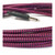 Girl Power 20 ft. Deluxe Braided Pink and Black Guitar Cable, 1/4" Straight (PM-GPBC)
