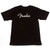 Fender Spaghetti Logo T-Shirt, Black, Large (910-1000-506)