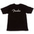 Fender Spaghetti Logo T-Shirt, Black, Medium

