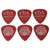 Electro-Harmonix Flashback Logo Heavy Guitar Picks, Red, Pack of 10 (EHX-PRD-10PK)
