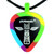 Pickbandz Rope Necklace with Guitar Pick Holder Pendant, Tie Dye (PBN-TD)
