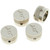 Gretsch "G" Logo Replacement Knobs for Solid Shaft Pots, Nickel, Set of 4 (922-1024-000)