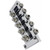 Ray Ross RRB519C Saddle-Less 5-String Bass Guitar Bridge, 19mm, Chrome (RRB519C)