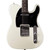 Oscar Schmidt OS-LT Solid Body Single Cut Electric Guitar with Maple Fretboard, Ivory White (OS-LT-IV-MF) 