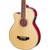 Oscar Schmidt OB100NLH Left-Handed 4-String Acoustic Electric Bass Guitar with Bag, Natural (OB100NLH)