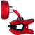 Snark SIL-RED Silver Snark Rechargeable Clip-on Chromatic Tuner for All Instruments, Red