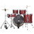 Ludwig LC190 Accent Fuse 5-Piece Complete Drum Set with Cymbals and Hardware, Red Sparkle (LC19014)