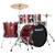 Ludwig LC190 Accent Fuse 5-Piece Complete Drum Set with Cymbals and Hardware, Red Sparkle (LC19014)