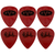 EVH Eddie Van Halen Signature Guitar Picks, Dunlop Max-Grip .60mm, 6-Pack (022-1351-202)