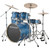 Ludwig LCEE622023EXP Element Evolution 6-Piece Drum Set with Hardware, Blue Sparkle (LCEE622023EXP). CYMBALS NOT INCLUDED
