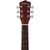 Washburn DFBACEA Deep Forest Burl ACE Grand Auditorium Acoustic Electric Guitar, Amber Fade (DFBACEA-U)