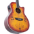 Washburn DFBACEA Deep Forest Burl ACE Grand Auditorium Acoustic Electric Guitar, Amber Fade (DFBACEA-U)