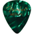 Fender Premium Celluloid 351 Shape Guitar Picks, Medium, Green Moto, 12-Pack (198-0351-871)