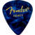 Fender Premium Celluloid 351 Shape Guitar Picks, Heavy, Blue Moto, 12-Pack (198-0351-902)