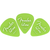 Fender Glow in the Dark 351 Celluloid Guitar Picks, Assorted Gauges, 12-Pack (198-0351-020)