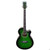 Oscar Schmidt OG10CEFTGR Concert Acoustic Electric Guitar, Flame Trans Green