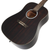 Washburn DFED Deep Forest Ebony Dreadnought Acoustic Guitar, Striped Ebony (DFED-U)