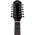 Oscar Schmidt OD312CEB 12-String Dreadnought Acoustic Electric Guitar, Black (OD312CEB)