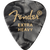 Fender Premium Celluloid 351 Shape Guitar Picks, Extra Heavy, Black Moto, 12-Pack (198-0351-643)