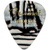 Fender 351 Shape Graphic Celluloid Guitar Picks, Medium, Zebra, 12-Pack (198-0351-202)