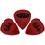 EVH Eddie Van Halen Signature Guitar Picks, Dunlop Max-Grip .88mm, Red, 6-Pack (022-1351-204)