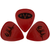 EVH Eddie Van Halen Signature Guitar Picks, Dunlop Max-Grip 1.0mm, Red, 6-Pack (022-1351-205)