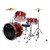 GP Percussion GP50 Complete 3-Piece Junior Child Size Drum Set, Wine Red