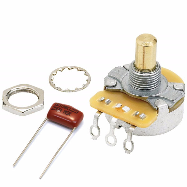 Fender Pure Vintage 250K Solid Shaft Potentiometer with Hardware, 099-0831-000