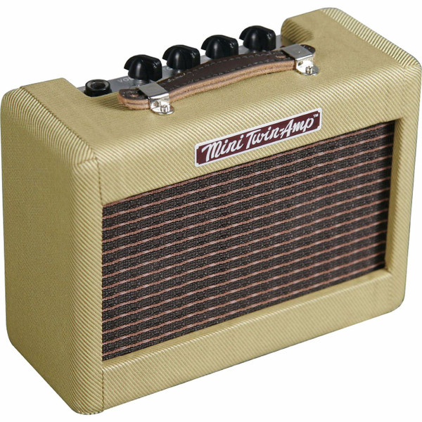 Fender Mini '57 Twin-Amp Portable Electric Guitar Amplifier, Tweed (023-4811-000)