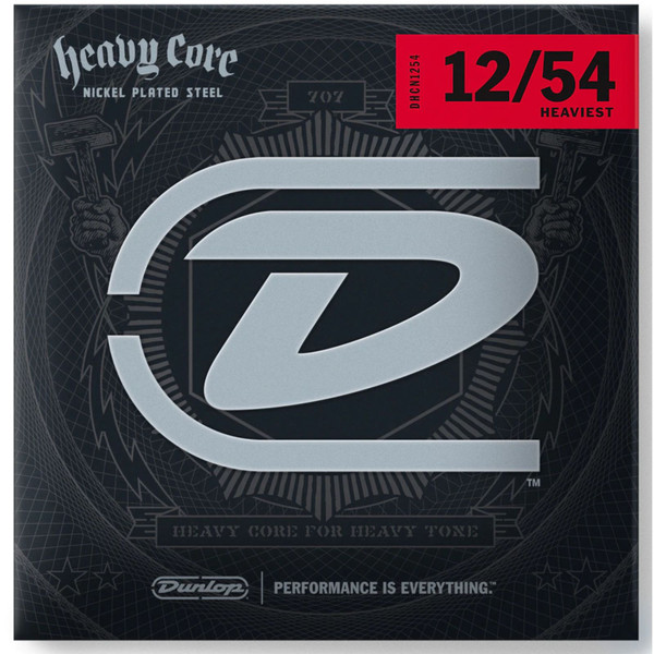 Dunlop DHCN1254 Heavy Core Electric Strings, Heaviest (DHCN1254)