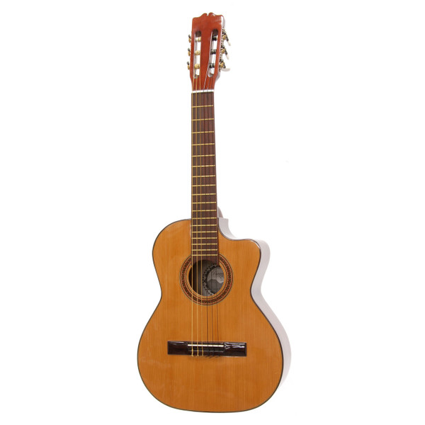 Paracho Elite DEL RIO Classical Requinto Acoustic Guitar with Solid Cedar Top , Natural (DELRIO)