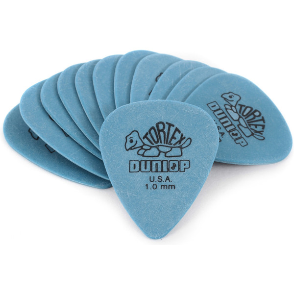 Dunlop 418P1.0 Tortex Standard 1.0mm Guitar Picks, 12-Pack (418P1.0)