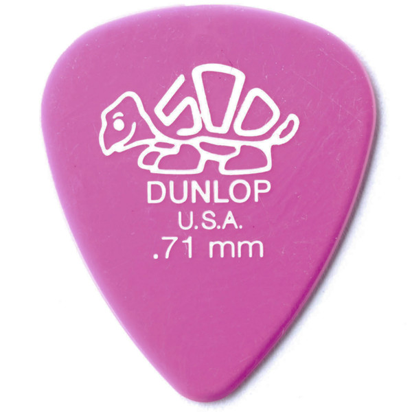 Dunlop 41P.71 Delrin Standard .71mm Guitar Picks, 12-Pack