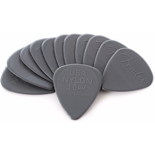 Fender Classic 351 Shape 1.0mm Nylon Guitar Picks, 098-6351-900