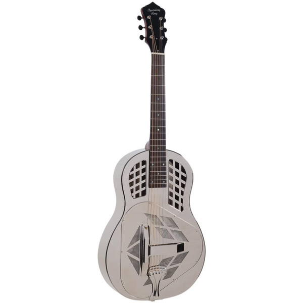 Recording King RM-991 Tricone Roundneck Acoustic Resonator Guitar, Nickel-Plated (RM-991)