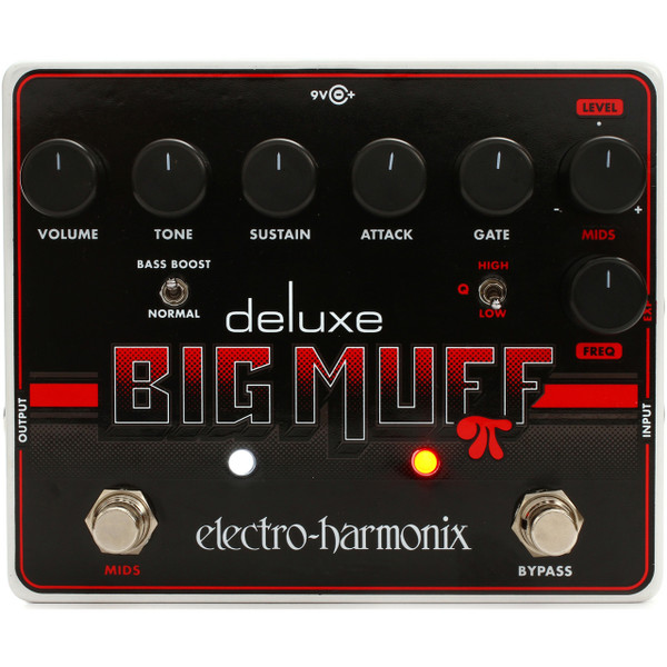 Electro-Harmonix Deluxe Big Muff Pi Fuzz/Distortion/Sustainer Effects Pedal (DLXBM)