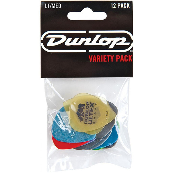 Dunlop PVP101 Guitar Pick Variety Pack, Light/Medium, 12-Pack