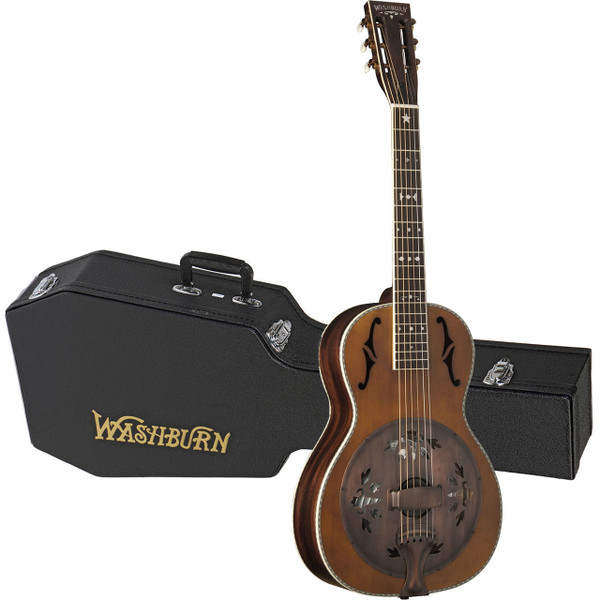 Washburn Vintage Series R360K Parlor Acoustic Resonator Guitar w/ Case