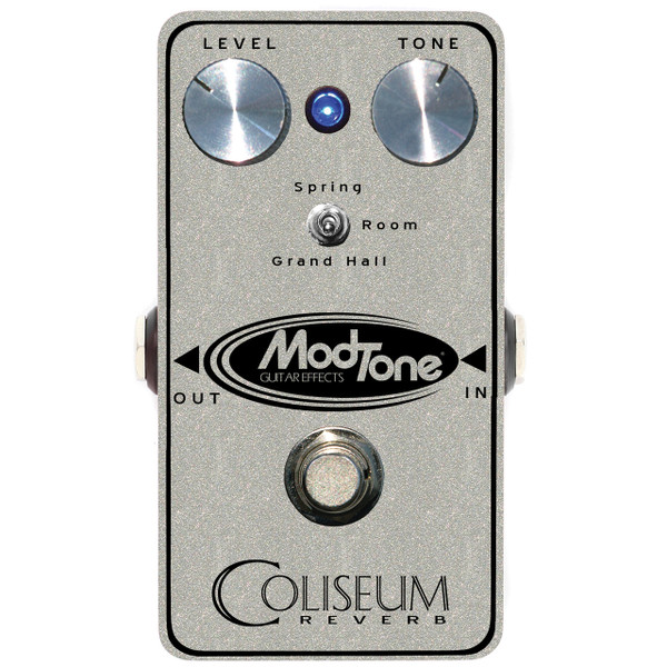 ModTone MT-CRV Silver Sparkle Coliseum Reverb Effects Pedal