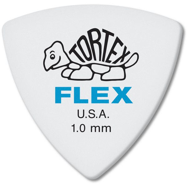 Dunlop 456P1.0 Tortex Flex Triangle Guitar Picks, 1.0mm, 6 Pack 