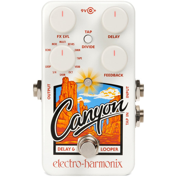 Electro-Harmonix EHX Canyon Delay & Looper Guitar Effects Pedal