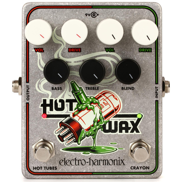 Electro-Harmonix EHX Hot Wax Dual Overdrive Guitar and Bass Multi-Effects Pedal (EHX-HOTWAX)