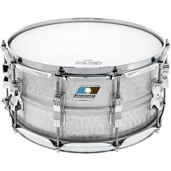 Ludwig LM405K Acrolite Hammered Aluminum Snare Drum w/ Twin Lugs, 6.5" x 14"  Ludwig LM405K Acrolite Hammered Aluminum Snare Drum w/ Twin Lugs, 6.5" x 14"