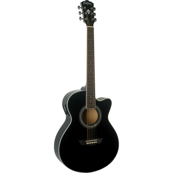 Washburn Festival Series EA12B Mini Jumbo Cutaway Acoustic Electric Guitar (EA12B)