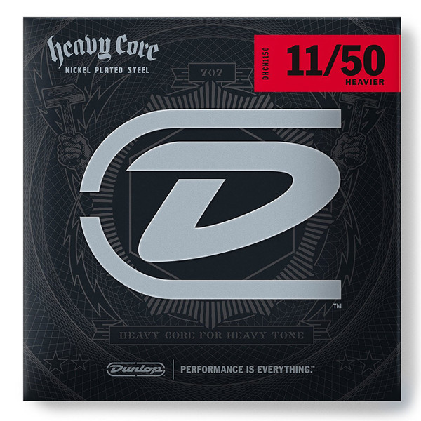 Dunlop DHCN1150 Heavy Core Electric Guitar Strings for Drop Tuning