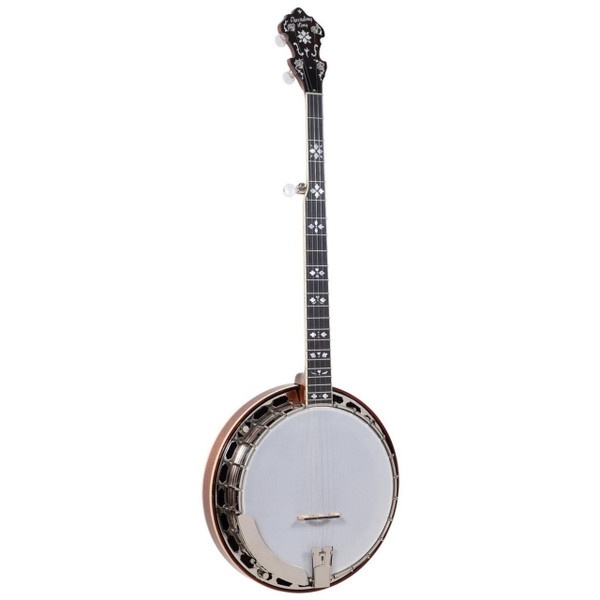 Recording King RK-ELITE-76 Hearts and Flowers Acoustic Resonator Banjo with Case

