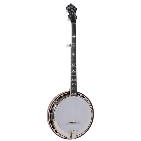 Recording King RK-ELITE-85 Flamed Maple Acoustic Resonator Banjo with Case

