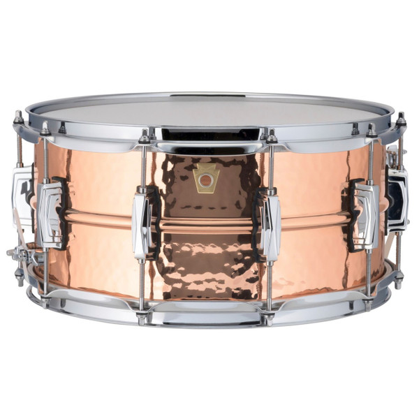 Ludwig LC662K Copper Phonic 6.5"x 14" Hammered Shell Snare Drum with Imperial Lugs

